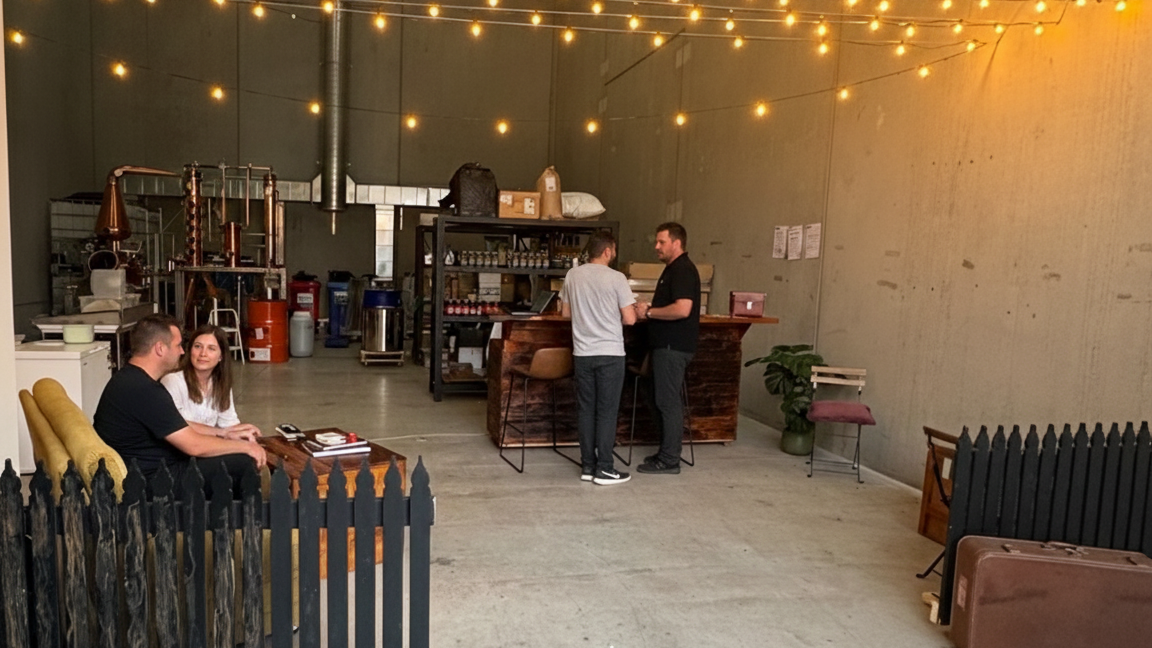 People enjoy their time at recollection spirit tasting room.